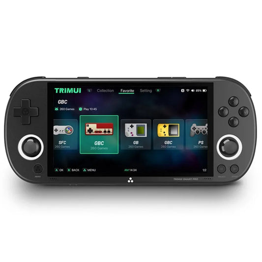 Trimui Smart Pro 4.96 Inch IPS Screen Handheld Game Console Open Source Linux System 128G(Black) - Pocket Console by Trimui | Online Shopping UK | buy2fix