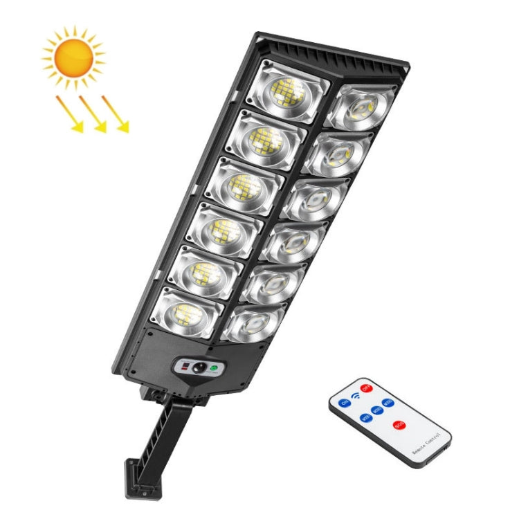 E-SMARTER W789A-6 LED Strong Light Double Row Solar Garden Light Induction Street Lamps - Solar Lights by E-SMARTER | Online Shopping UK | buy2fix