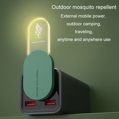 USB Ultrasonic Mosquito Repeller Household Smart Mosquito and Mite Repellent Nightlight(Green) - Repellents by buy2fix | Online Shopping UK | buy2fix
