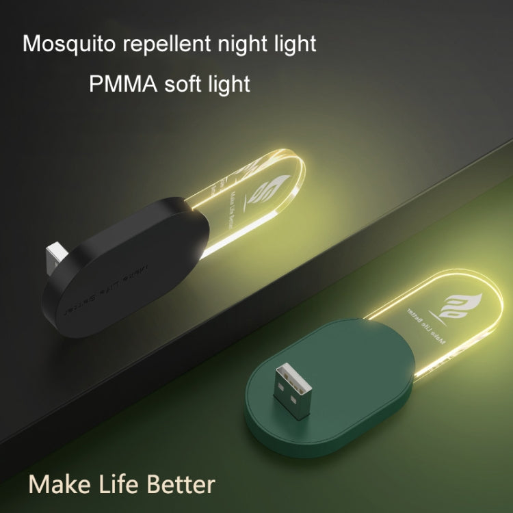 USB Ultrasonic Mosquito Repeller Household Smart Mosquito and Mite Repellent Nightlight(Black) - Repellents by buy2fix | Online Shopping UK | buy2fix