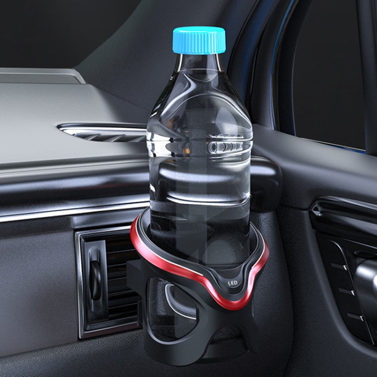 Car Cup Holder Air Conditioner Outlet Multifunctional Storage Rack, Color: Black Silver Ordinary - Car Drink Holders by buy2fix | Online Shopping UK | buy2fix