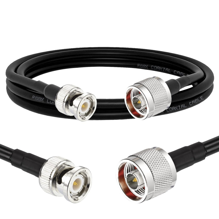 1m N Male To BNC Male RG8X RF Coaxial Cable - Cable by buy2fix | Online Shopping UK | buy2fix