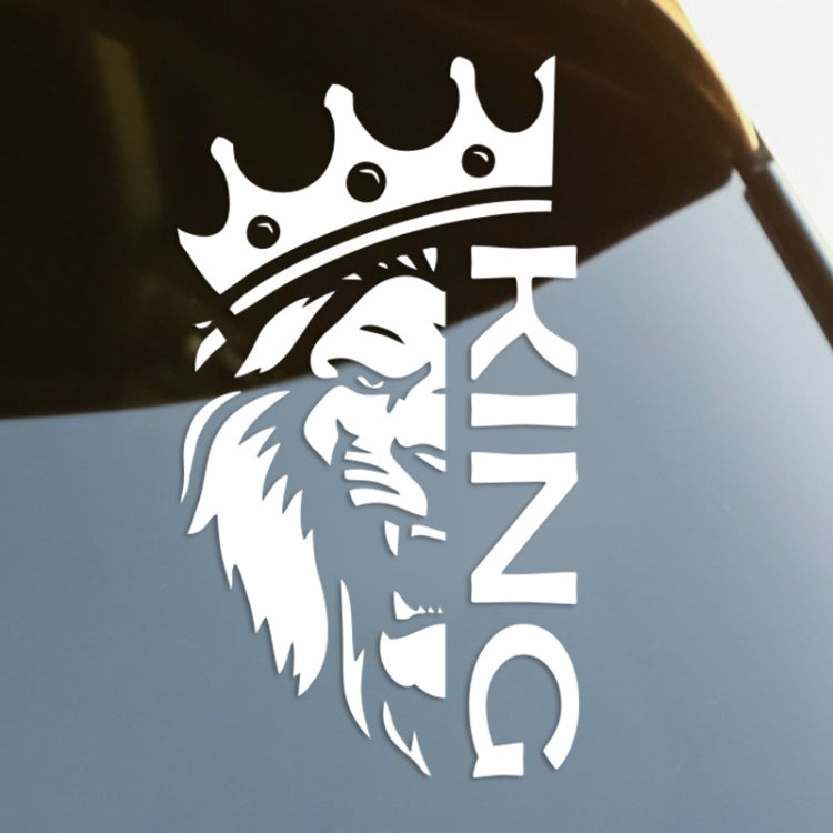 Lion Crown Car Decorative Sticker(Black) - Decorative Sticker by buy2fix | Online Shopping UK | buy2fix