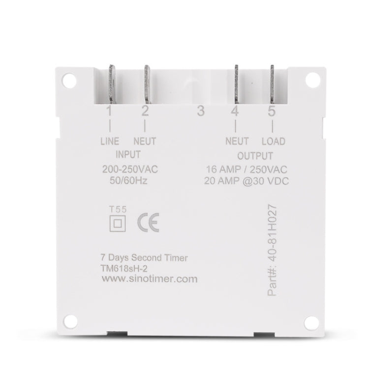 SINOTIMER TM618SH  1 Second Interval Digital LCD Timer Switch Programmable Time Relay 24V - Switch by SINOTIMER | Online Shopping UK | buy2fix