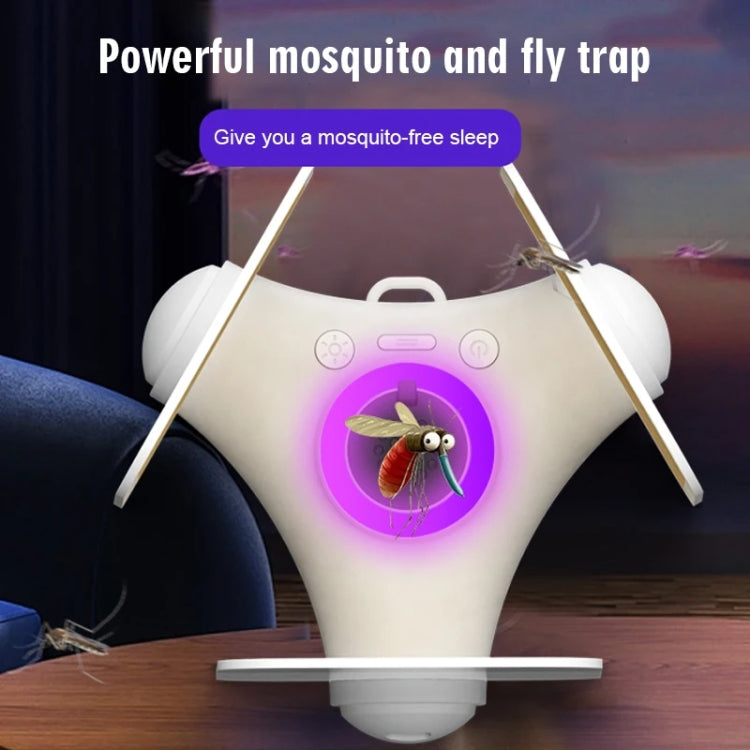 UVA + Blue Light Mosquito Killer Lamp Sticky Fly Catcher(White) - Repellents by buy2fix | Online Shopping UK | buy2fix