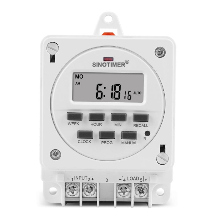 SINOTIMER TM618E -2 220V Smart Digital 7 Days Programmable Timer Switch 16A Controller With Mounting Base - Switch by SINOTIMER | Online Shopping UK | buy2fix