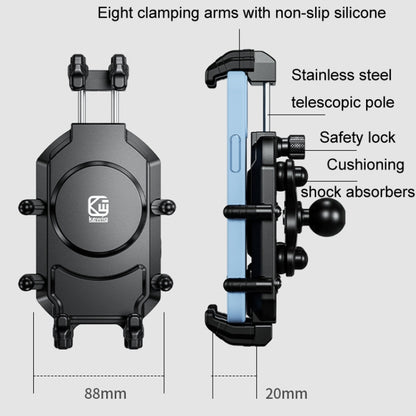 Kewig Motorcycle Octopus Holder Anti-Theft Motorcycle Cell Phone Mounts, Model: M26-C3 - Holder by Kewig | Online Shopping UK | buy2fix