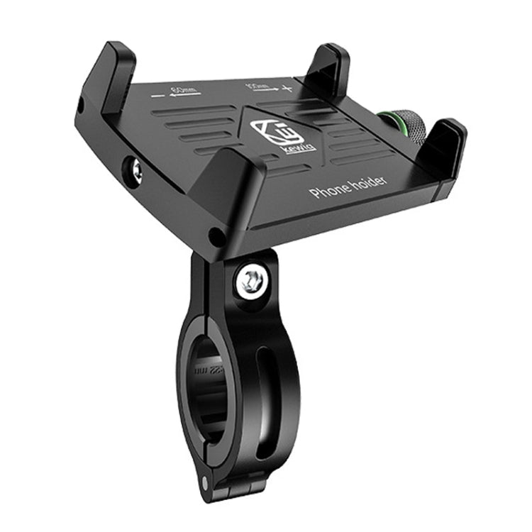 Kewig M7 Bicycle 4 Claws Aluminum Navigational Bracket Outdoor Cycling Cell Phone Holder(Black) - Holder by Kewig | Online Shopping UK | buy2fix