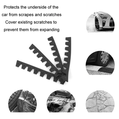 8pcs /Set Car Bumper Serrated Anti-collision Plate Decoration(Carbon Pattern) - Anti Collision Sticker by buy2fix | Online Shopping UK | buy2fix