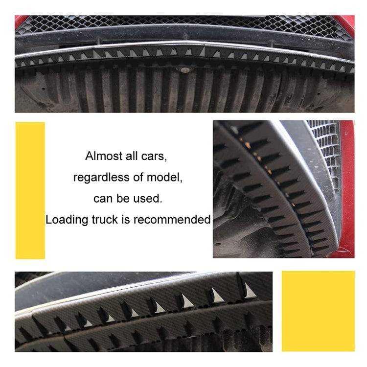 8pcs /Set Car Bumper Serrated Anti-collision Plate Decoration(Carbon Pattern) - Anti Collision Sticker by buy2fix | Online Shopping UK | buy2fix