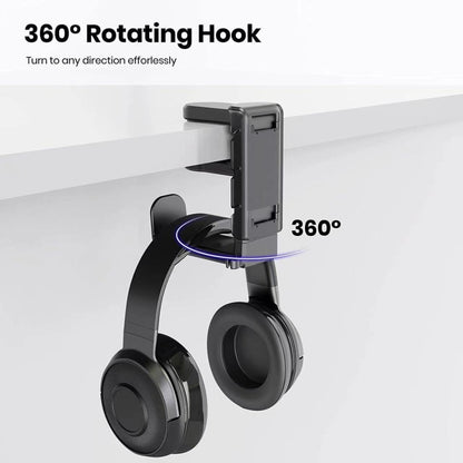 360 Degree Rotation Headset Bracket With Game Handle Organizer(White) - Headset Stand by buy2fix | Online Shopping UK | buy2fix