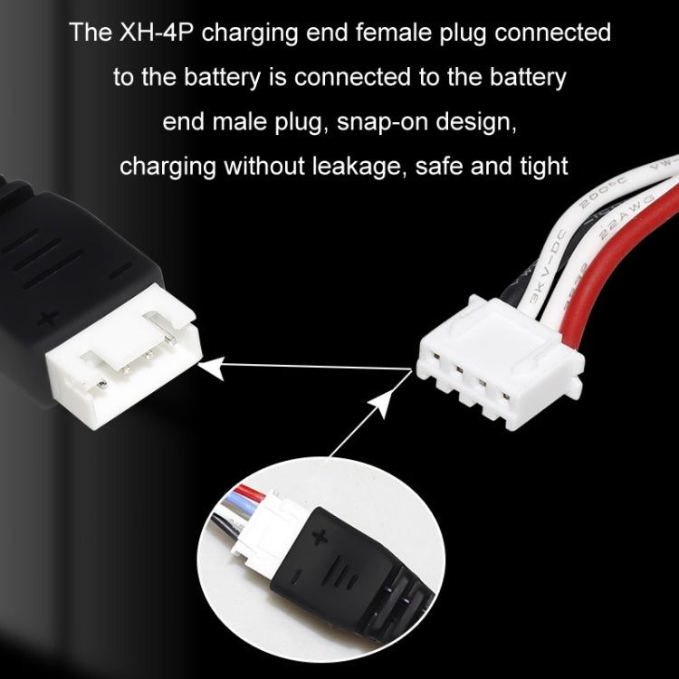 11.1V 2A 3S Lithium Battery USB Charger With Light(4 Pin Plug) - Charger by buy2fix | Online Shopping UK | buy2fix