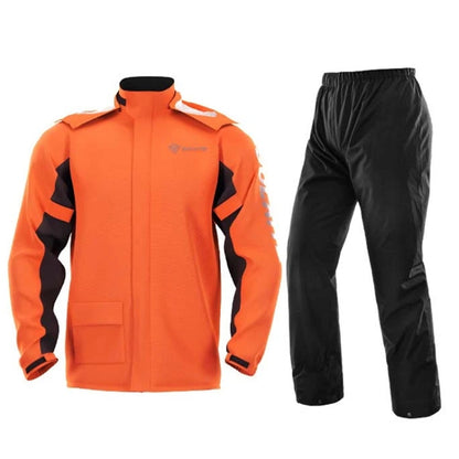 SULAITE Outdoor Motorcycle Riding Full Body Split Raincoat Suit, Size: XXL(Orange) - Raincoat by SULAITE | Online Shopping UK | buy2fix