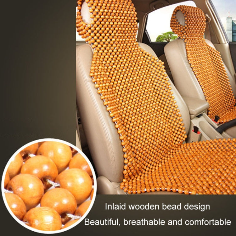 Car Wood Beaded Cushion Universal Car Seat Cover Summer Interior Supply(Red) - Seat Accessories by buy2fix | Online Shopping UK | buy2fix