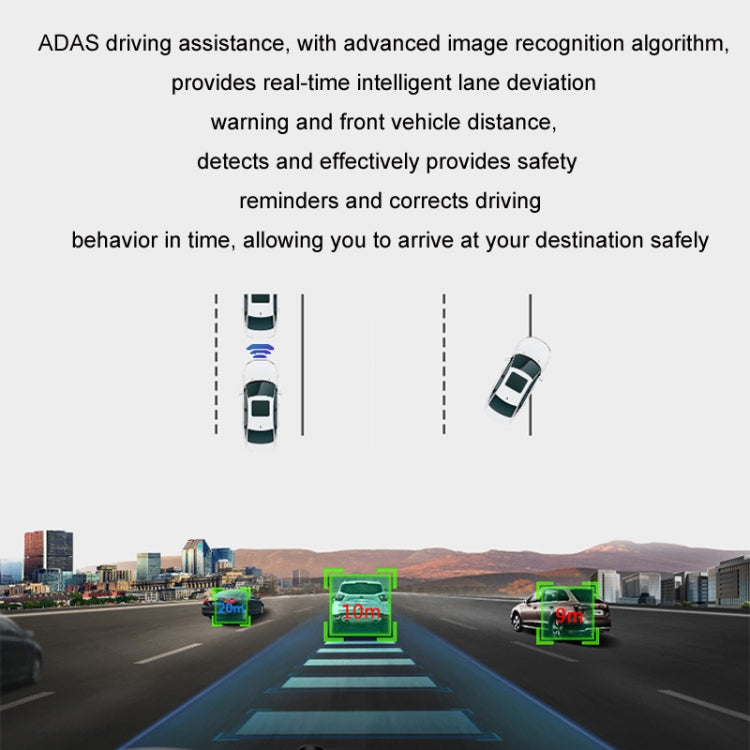 Android ADAS HD Night Vision 1080P USB Driving Recorder, Model: Single Lens WIFI Version(16G Memory Card) - Car DVRs by buy2fix | Online Shopping UK | buy2fix