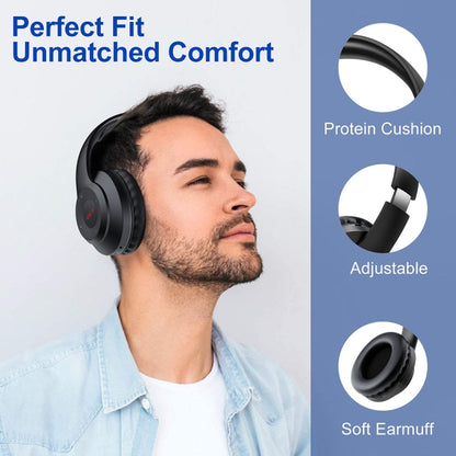 X5 Portable Digital Display Folding Headset FM Radio Headphones, Color: Bluetooth White - Radio Player by buy2fix | Online Shopping UK | buy2fix