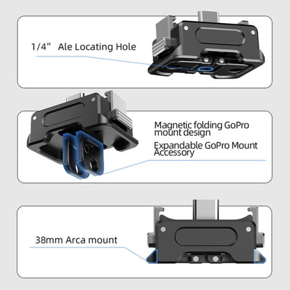 For DJI OSMO Pocket 3 Camera Charging Base Quick Release Mount Adapter With 1/4 Inch Hole, Spec: With Tripod - Mount & Holder by buy2fix | Online Shopping UK | buy2fix