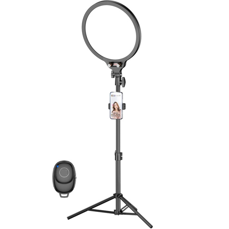 12.6 Inch Full-Screen Selfie Ring Light Tripod Set For Live Stream, Spec: 210cm Bracket - Selfie Light by buy2fix | Online Shopping UK | buy2fix