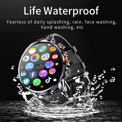 H18 Ultra-Thin Round Ball Screen 1.95 Inch Plug-In Phone Smart Watch 32G(Silver) - Smart Watches by buy2fix | Online Shopping UK | buy2fix