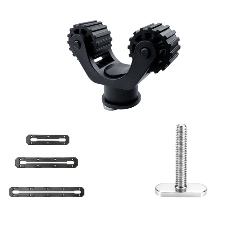 Canoe Paddle Fishing Rod Holder Rail Bracket Kayak Accessories, Specification: 9 Inch Rail - Marine Accessories & Parts by buy2fix | Online Shopping UK | buy2fix