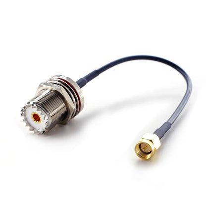 15cm SMA Male To SO239 UHF Female Coaxial RF Cable RG174 Coaxial Connector - Connectors by buy2fix | Online Shopping UK | buy2fix