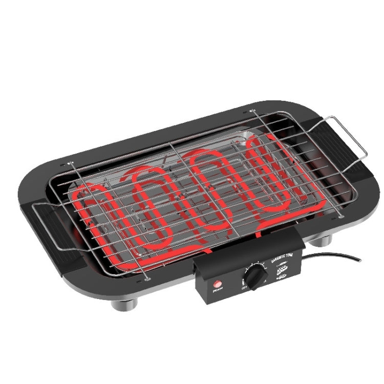 1800W Electric Grill Home BBQ Grill, UK Plug(Red) - Bulit-in Ovens & Accessories by buy2fix | Online Shopping UK | buy2fix