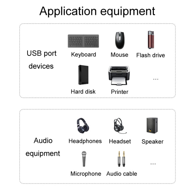 JINGHUA N800 Drive Free Sound Card Computer To Docking Station With Audio Interface, Interface: USB - USB Sound by JINGHUA | Online Shopping UK | buy2fix