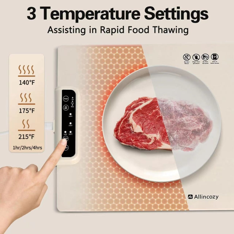 240W Electric Warming Tray Food Warmer with Adjustable Temperature, Timed Close AU Plug - Others by buy2fix | Online Shopping UK | buy2fix