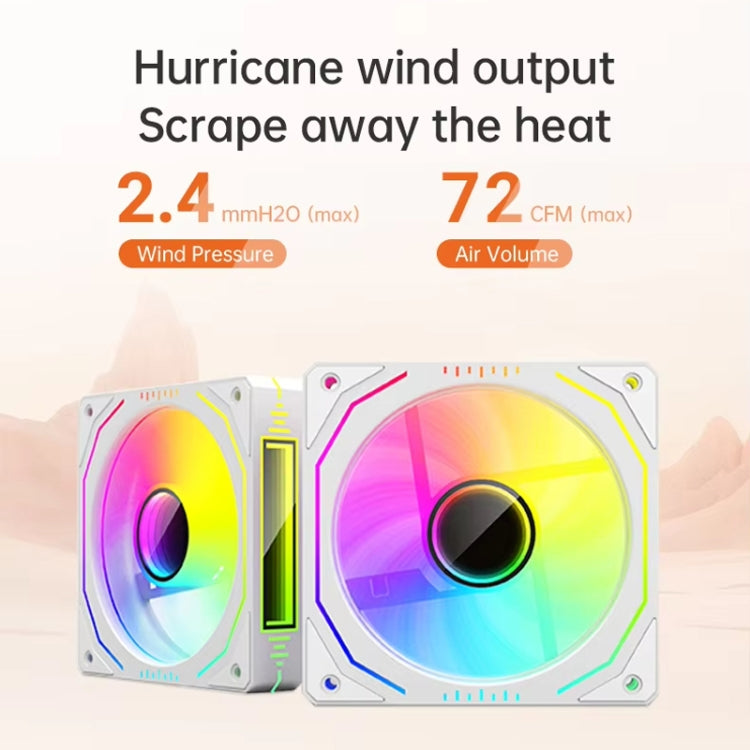 COOLMOON Glacier360 Computer Host Integrated ARGB CPU Water Cooler, Color: White - Fan Cooling by COOLMOON | Online Shopping UK | buy2fix