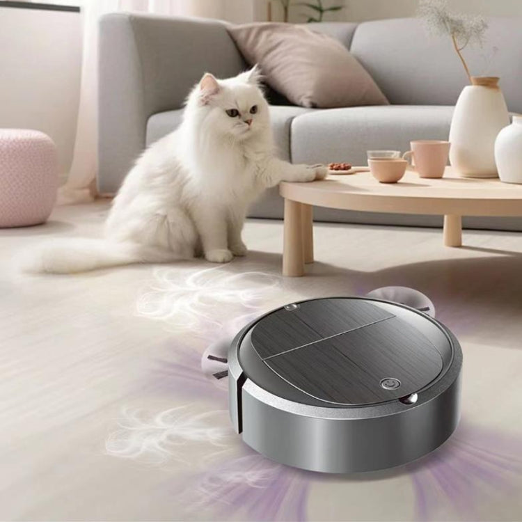 Intelligent Sweeper Robot Home Automatic 3 In 1 Integrated Cleaning Machine Vacuum Cleaner, Style: Battery Black - Robot Vacuum Cleaner by buy2fix | Online Shopping UK | buy2fix