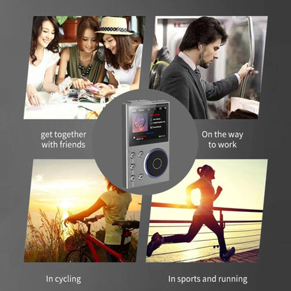 2.4 Inch HIFI Bluetooth Music Player DSD256 Mastering Sound Quality Walkman, Memory: 16GB+8GB(Black) - MP3 Player by buy2fix | Online Shopping UK | buy2fix