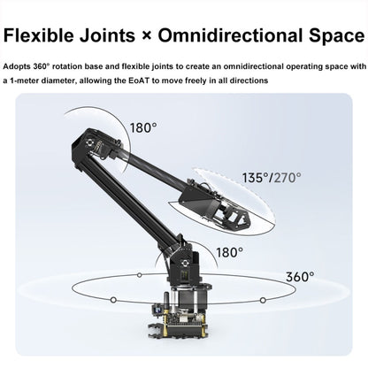 Waveshare 25118 RoArm-M2-S Desktop Robotic Arm Kit, Based On ESP32, 4-DOF(UK Plug) - Modules Expansions Accessories by Waveshare | Online Shopping UK | buy2fix