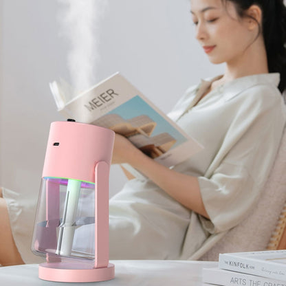 280ml Star Projection Light Humidifier USB Car Diffuser Humidifier Household Hydrating Atomizer, Color: Pink - Air Purifiers & Accessories by buy2fix | Online Shopping UK | buy2fix