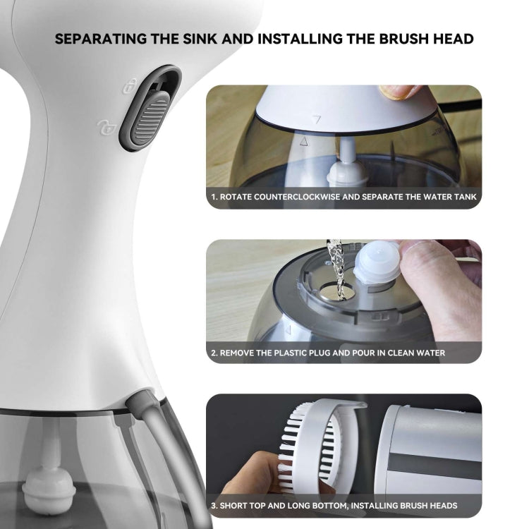 Small Portable Handheld Household Steam Spray Clothes Wrinkle Removal Iron, Size: EU Plug(White) - Garment Steamer by buy2fix | Online Shopping UK | buy2fix