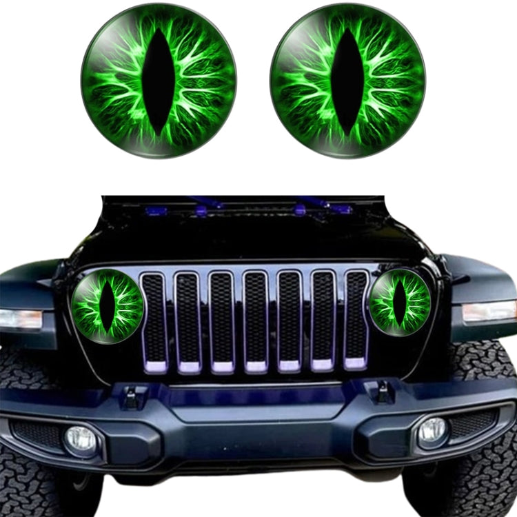 1pair Beast Eyes Headlight Decorative Stickers Off-Road Vehicle Front Lights Stereo Decals, Style: 1 - Lamp Decoration by buy2fix | Online Shopping UK | buy2fix