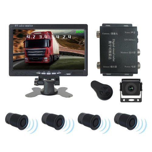 7 Inch Reversing Detection Visible AHD Digital Radar Image(PZ903) - Radar Detectors by buy2fix | Online Shopping UK | buy2fix