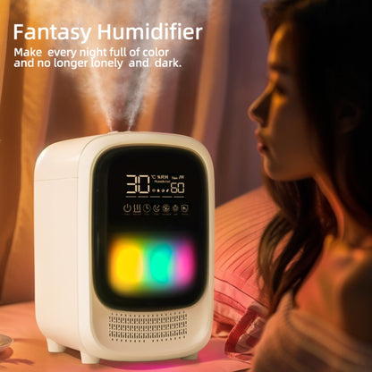 FS101 3.5L Colorful Light Home Bluetooth Music Aromatherapy Humidifier, Spec: US Plug(Whtie) - Air Purifiers & Accessories by buy2fix | Online Shopping UK | buy2fix