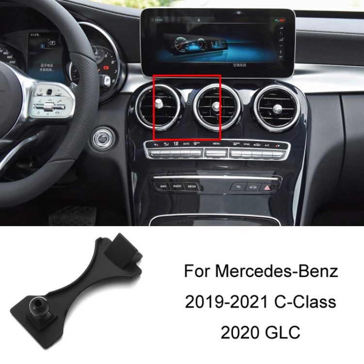 For Mercedes-Benz Mobile Phone Holder Car Air Outlet Base, Model: 19-21 C-Class/20 GLC - Special Car Holders by buy2fix | Online Shopping UK | buy2fix