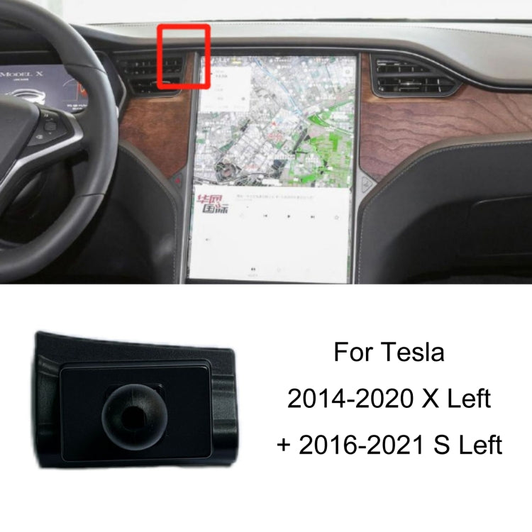 For Tesla Car Air Outlet Clip Phone Holder Base, Model: 14-20 X Left + 16-21 S Left - Special Car Holders by buy2fix | Online Shopping UK | buy2fix