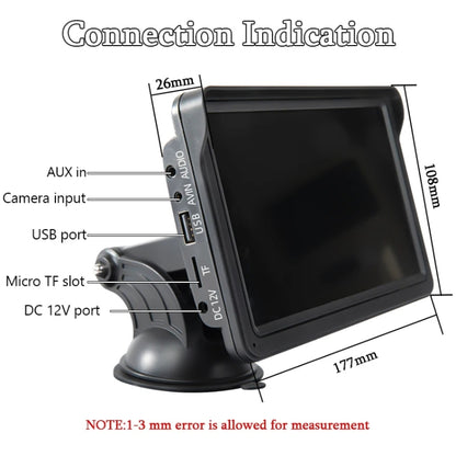 7 Inch Bluetooth 5.0 Portable CarPlay Monitor, Specifications: Display - Car MP3 & MP4 & MP5 by buy2fix | Online Shopping UK | buy2fix