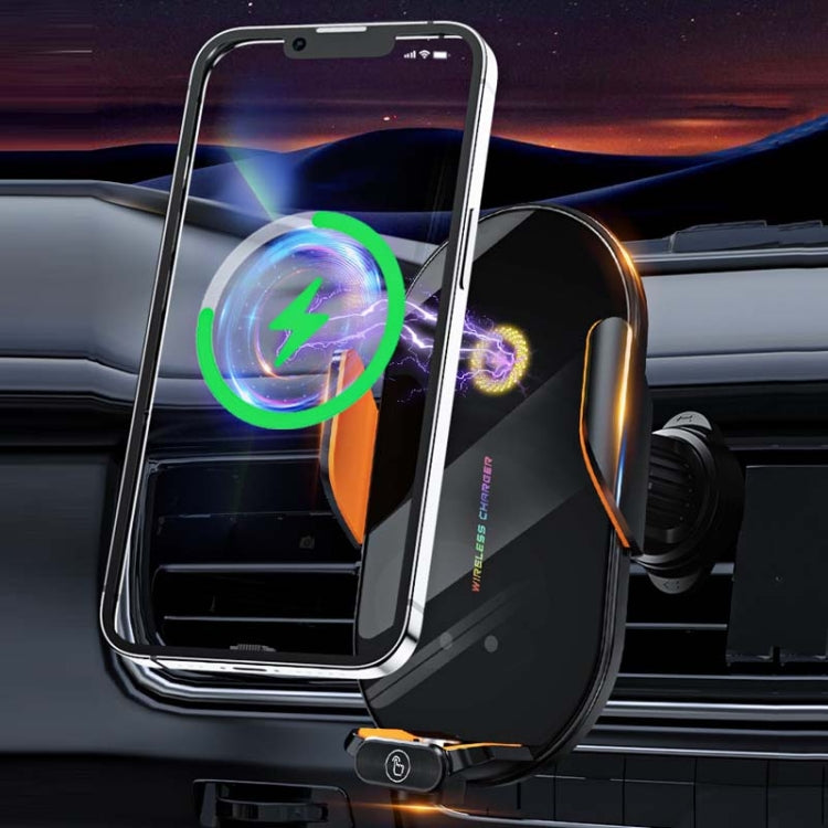 C3 Car Infrared Sensor Auto Opening And Closing Wireless Charging Cell Phone Holder(Black) - Wireless Charger Holders by buy2fix | Online Shopping UK | buy2fix