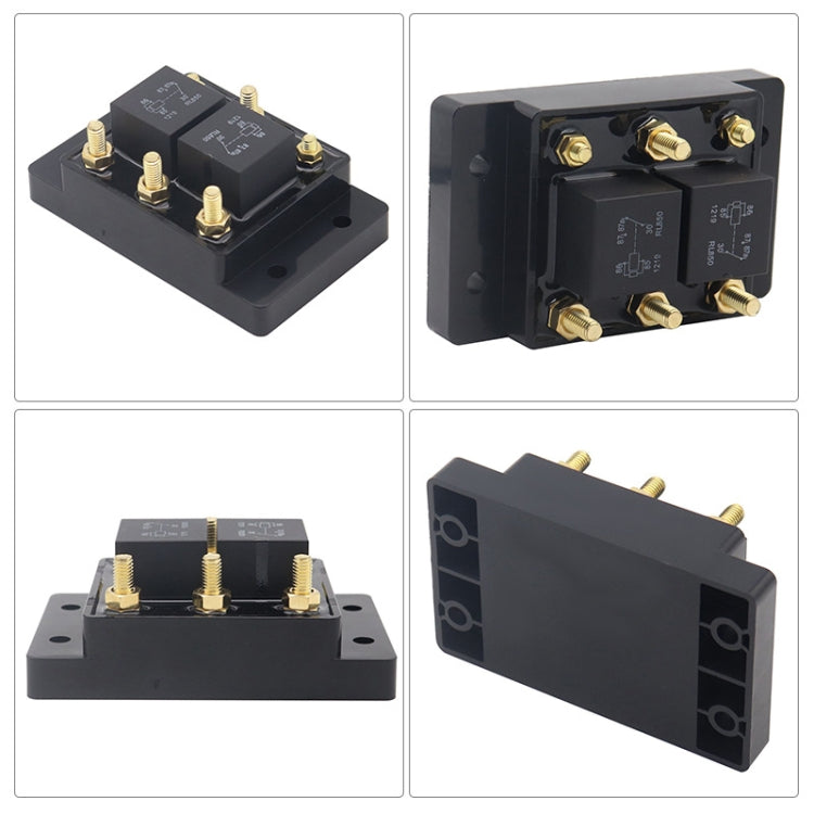 12V80A Automotive Relay Module Waterproof Fuse Box(Black) - Relays by buy2fix | Online Shopping UK | buy2fix