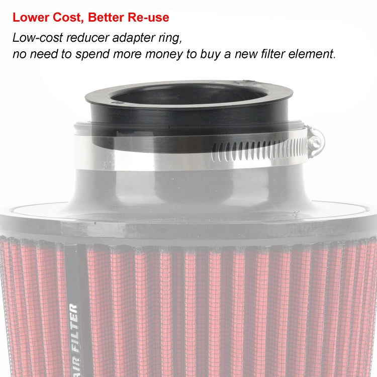 Car Modified Air Filter Reducer Rubber Ring(76mm To 63.5mm) - Air Conditioning System by buy2fix | Online Shopping UK | buy2fix