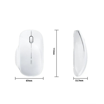 Inphic M1 2nd Generation Wireless Mice Rechargeable Mute Business Office Home Laptop Mouse, Color: 2.4G White - Wireless Mice by Inphic | Online Shopping UK | buy2fix