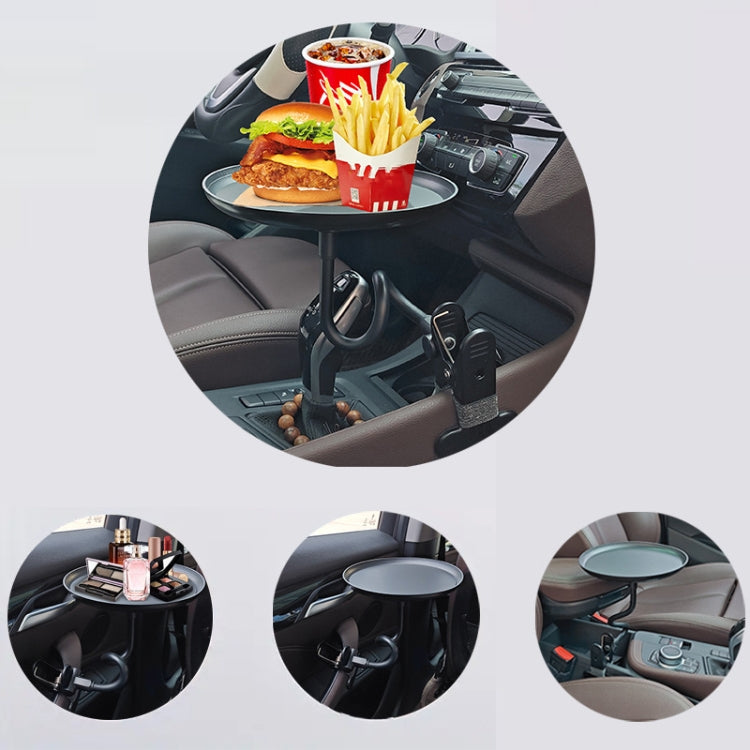 Adjustable Car Food Tray Clip-On Vehicle Small Dining Table Storage Shelf - Car Drink Holders by buy2fix | Online Shopping UK | buy2fix