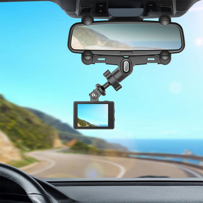 Vehicle Rearview Mirror Bracket Panoramic Sports Camera Car Mount Base Accessory - Universal Car Holders by buy2fix | Online Shopping UK | buy2fix