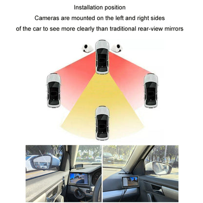 Punch-Free Car Imaging Side View Blind Spot Car Universal Night Vision Camera, Specifications: CVBS Silver - Rear View Cameras by buy2fix | Online Shopping UK | buy2fix