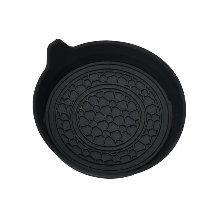 Car Bowl-shaped Non-slip Heat-insulating Double-ring Water Coaster, Color: Black - Car Drink Holders by buy2fix | Online Shopping UK | buy2fix