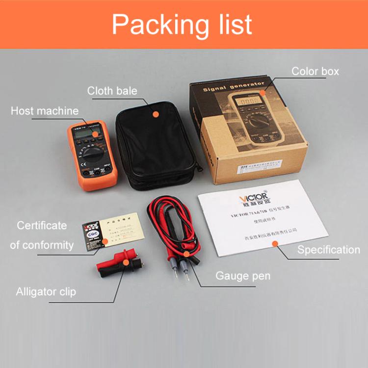 Victor Output Current Voltage Process Signal Source Multimeter, Model: VC71A - Digital Multimeter by Victor | Online Shopping UK | buy2fix