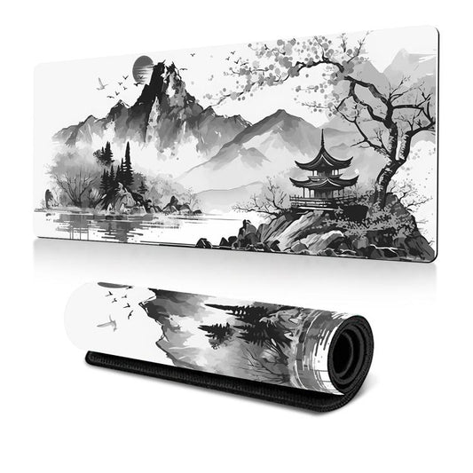 300x600x2mm Ink Painting Cherry Blossom Rubber Non-Slip Mouse Pad Desk Mat(Pattern 15) - Mouse Pads by buy2fix | Online Shopping UK | buy2fix